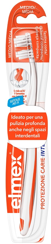 ELMEX INTERX SPAZZOLINO PROTEZIONE CARIE TESTINA CORTA - farmanauta.it