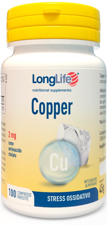 LONGLIFE COPPER 2 MG 100 COMPRESSE - farmanauta.it