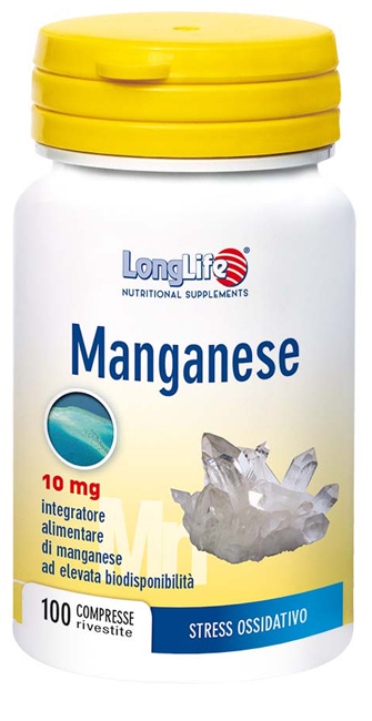LONGLIFE MANGANESE 10 MG 100 COMPRESSE - farmanauta.it