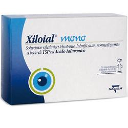 SOLUZIONE OFTALMICA IDRATANTE LUBRIFICANTE XILOIAL 20 MONODOSE DA 0,5ML - farmanauta.it