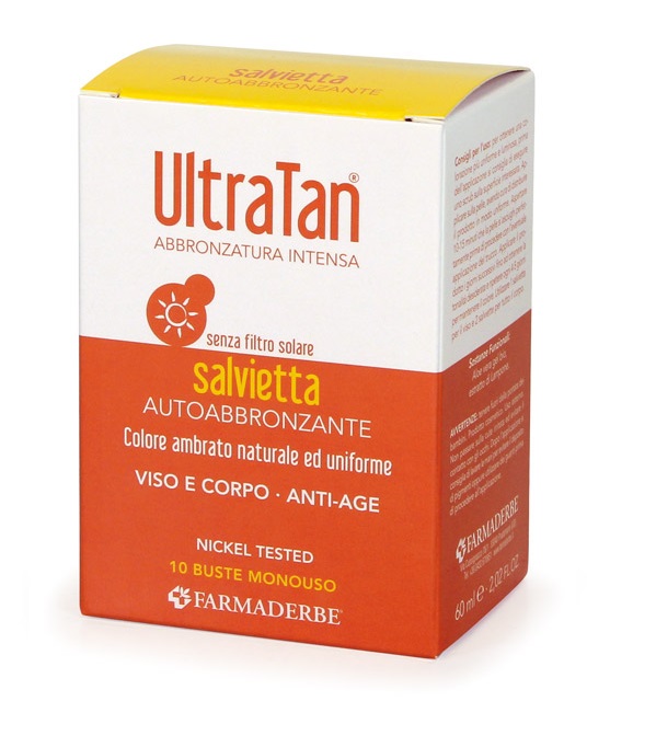 ULTRA TAN SALVIETTE AUTOABBRONZANTI 10 BUSTE - farmanauta.it