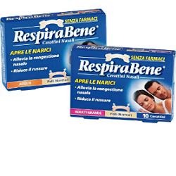 CEROTTO NASALE CLASSICO ADULTI RESPIRA BENE 10 PEZZI - farmanauta.it