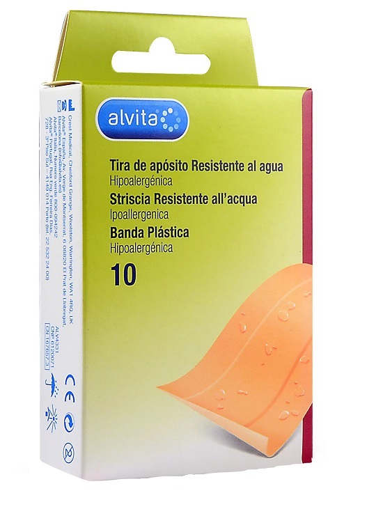 CEROTTO IMPERMEABILE ALVITA 10 X 6 CM 10 PEZZI - farmanauta.it