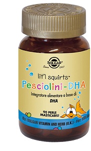 PESCIOLINI DHA 90 PERLE MASTICABILI - farmanauta.it
