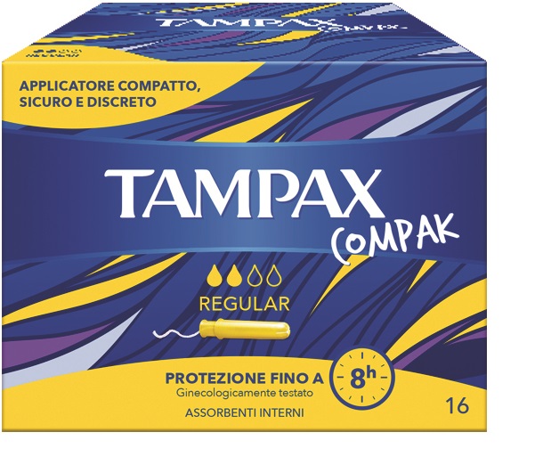 TAMPAX COMPAK REGULAR 16 PEZZI - farmanauta.it