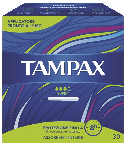 TAMPAX BLUE BOX SUPER 30 PEZZI - farmanauta.it