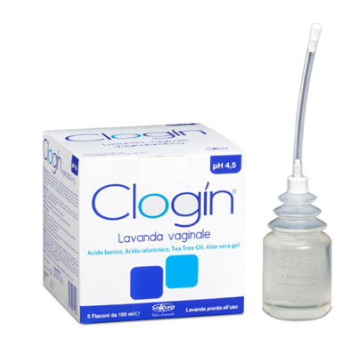 CLOGIN LAVANDA VAGINALE 5 FLACONI DA 100 ML + 5 CANNULE VAGINALI MONOUSO - farmanauta.it