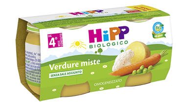 HIPP BIO HIPP BIO OMOGENEIZZATO VERDURE MISTE 2X80 G - farmanauta.it