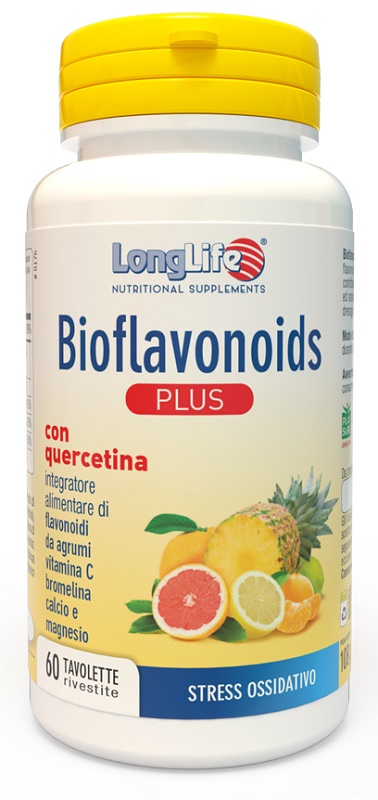 LONGLIFE BIOFLAVONOIDS PLUS 60 TAVOLETTE RIVESTITE - farmanauta.it