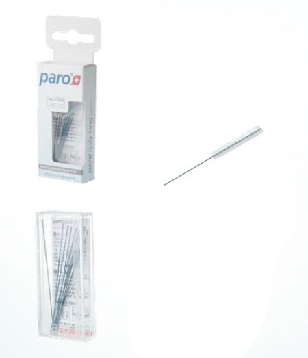 PARO 7-1015 ISOLA LONG SCOVOLINO INTERDENTALE FINE VERDE CILINDRICO DIAMETRO 5 MM - farmanauta.it