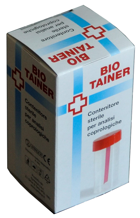 CONTENITORE PER FECI STERILE BIO TAINER 1 PEZZO - farmanauta.it