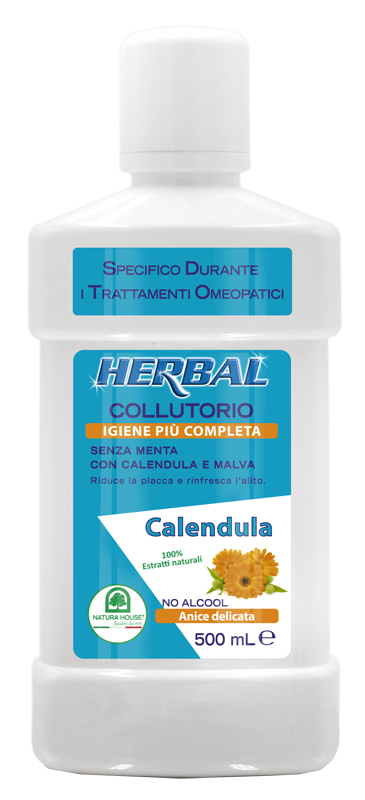 HERBAL COLLUTORIO CALENDULA E MALVA 500 ML - farmanauta.it