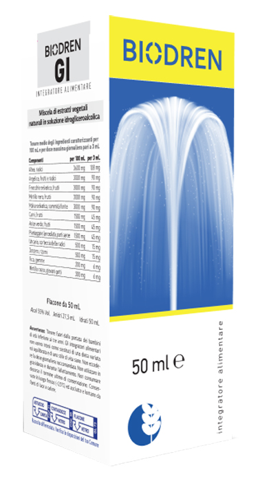 BIODREN GI SOLUZIONE IDROALCOLICA 50 ML FLACONE - farmanauta.it