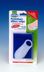PROTETTORE ALLUCE VALGO REALIZZATO IN GEL DI SILICONE BIANCOSEMITRASPARENTE SAGOMATO PER AVVOLGERE LA PARTE DOLENTE E SENSIBILE DELL'ALLUCE IGIENEPIEDE 1 PEZZO - farmanauta.it