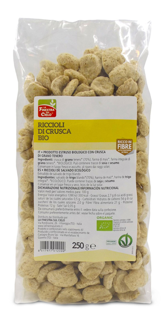 FSC BIOFIBRE+ RICCIOLI DI CRUSCA BIO AD ALTO CONTENUTO DI FIBRA 250 G - farmanauta.it