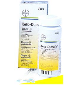 STRISCE MISURAZIONE GLICOSURIA E CHETONURIA KETODIASTIX 50 PEZZI - farmanauta.it