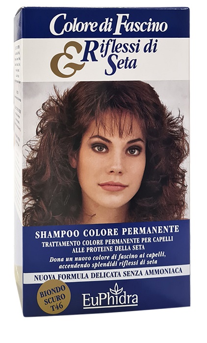 EUPHIDRA COLORE DI FASCINO & RIFLESSI DI SETA SHAMPOO COLORE PERMANENTE 46 BIONDO SCURO 120 ML - farmanauta.it