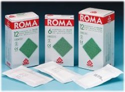 GARZA COMPRESSA IDROFILA ROMA 12/8 36X40CM 12 PEZZI - farmanauta.it