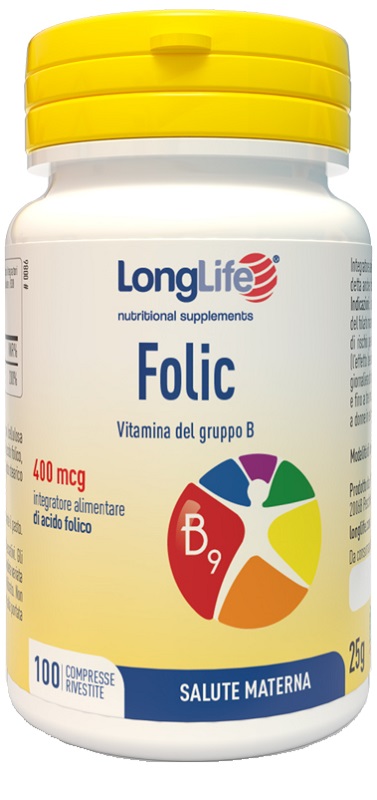 LONGLIFE FOLIC 400 MCG 100 COMPRESSE - farmanauta.it