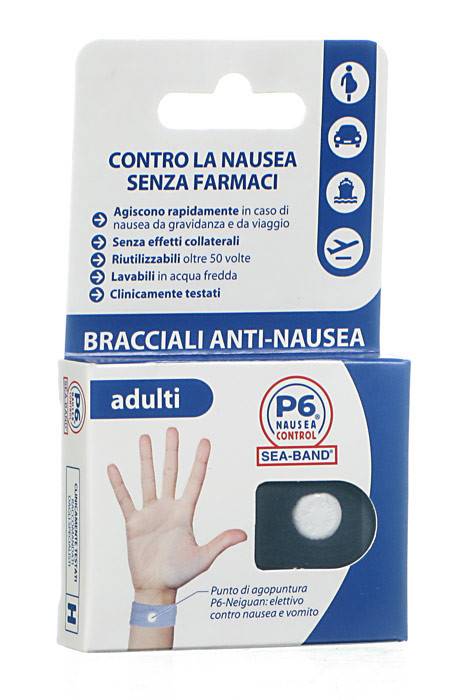 BRACCIALE ANTI NAUSEA PER ADULTI P6 NAUSEA CONTROL 2 PEZZI - farmanauta.it