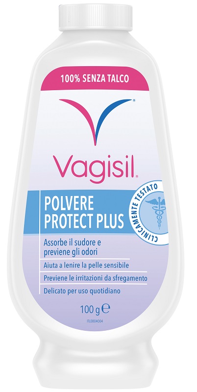 VAGISIL POLVERE PROTECT PLUS IGIENE FEMMINILE 100 G - farmanauta.it