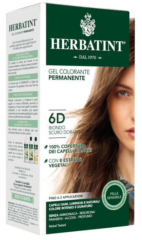 HERBATINT 6D BIONDO SCURO DORATO 150 ML - farmanauta.it