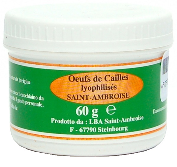 UOVA COTURNIX LIOFILIZZATO 60 G - farmanauta.it