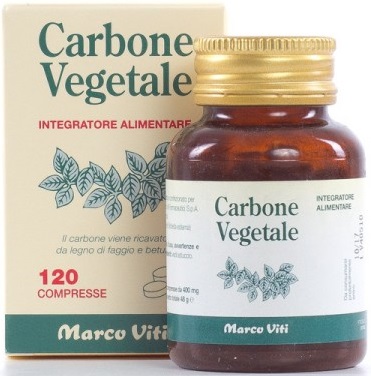 CARBONE VEGETALE 120 COMPRESSE - farmanauta.it