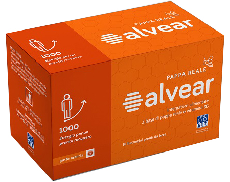 ALVEAR 1000 PAPPA REALE 10 FLACONCINI GUSTO ARANCIA - farmanauta.it