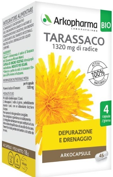 ARKO CAPSULE TARASSACO BIO 45 CAPSULE - farmanauta.it