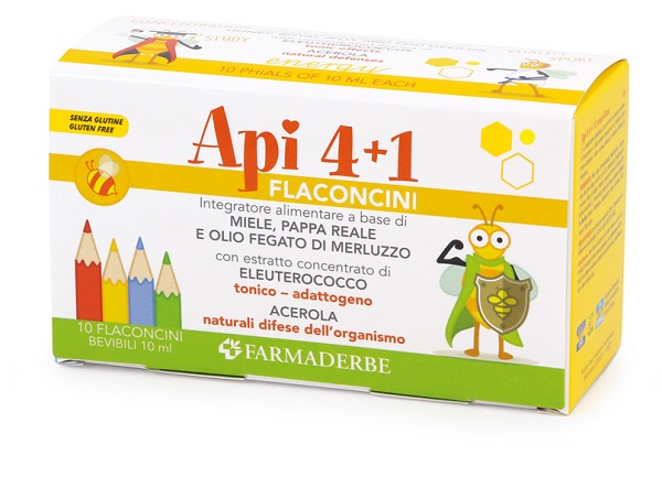 APIQUATTRO + 1 10 FLACONCINI DA 10 ML - farmanauta.it