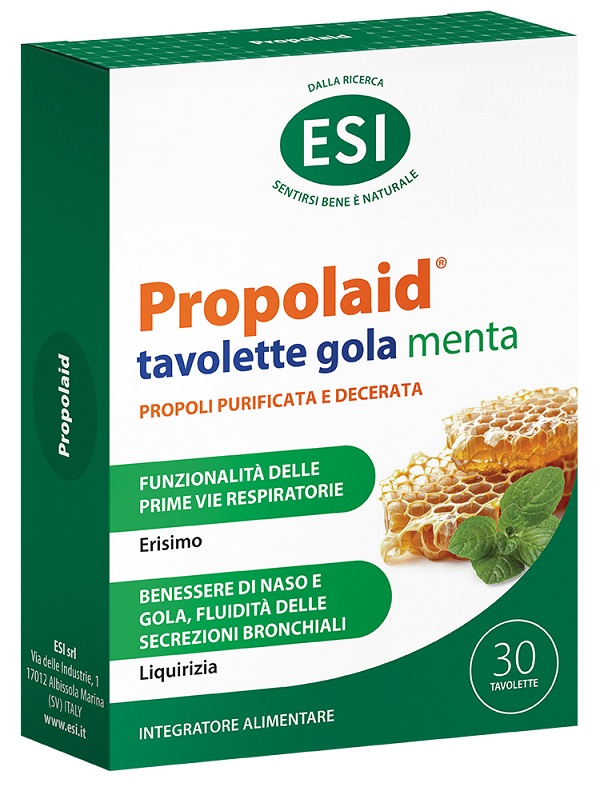 ESI PROPOLAID PROPOLGOLA MENTA 30 TAVOLETTE - farmanauta.it