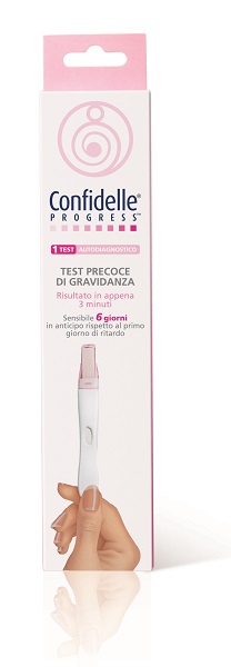 TEST PRECOCE DI GRAVIDANZA CONFIDELLE PROGRESS 1 PEZZO - farmanauta.it