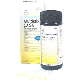 STRISCIA REATTIVA MULTITEST MULTISTIX 10SG 25 PEZZI - farmanauta.it