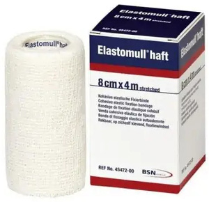 BENDA ELASTICA AUTOADESIVA ELASTOMULL HAFT BLU 8X400 CM - farmanauta.it