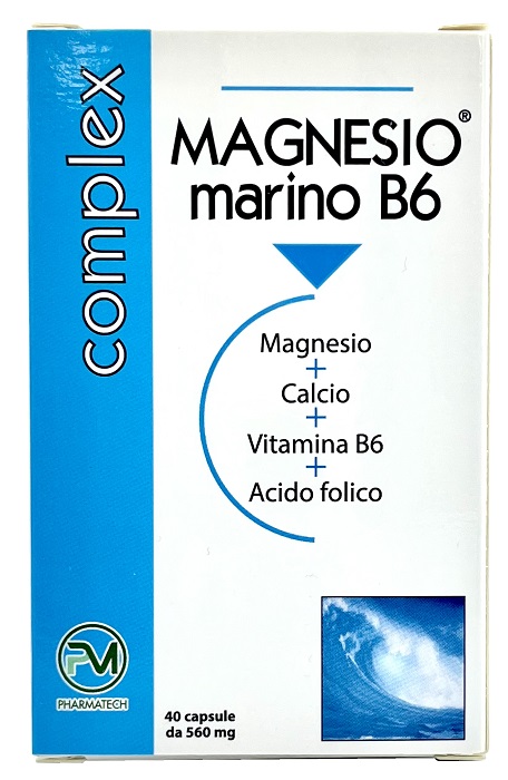 MAGNESIO MARINO B6 40 CAPSULE - farmanauta.it