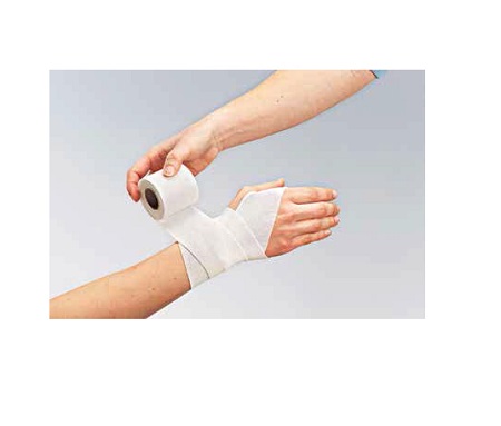 BENDA ELASTICA AUTOADESIVA FORTELAST PLUS   CON OSSIDO DI ZINCO ADESIVO SINTETICO 7,5X450CM - farmanauta.it