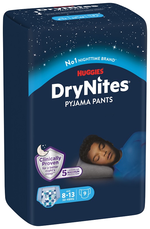 PANNOLINO HUGGIES DRYNITES 8/13 ANNI BOY L 30/48KG 9 PEZZI - farmanauta.it