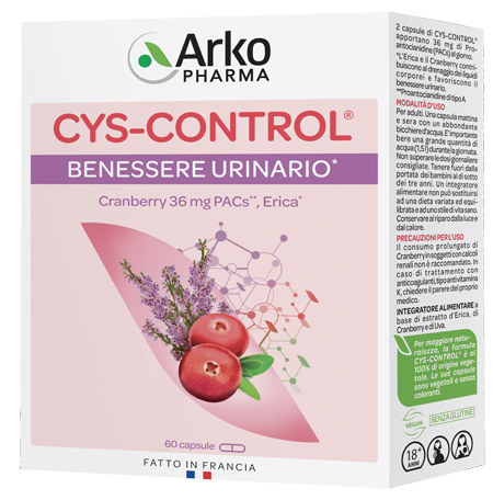 CYS CONTROL 60 CAPSULE CON ERICA - farmanauta.it