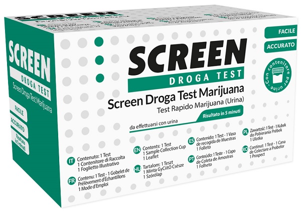 DROGA TEST CHE RILEVA UNA SOSTANZA MARIJUANA THC SCREEN DROGA TEST MARIJUANA - farmanauta.it
