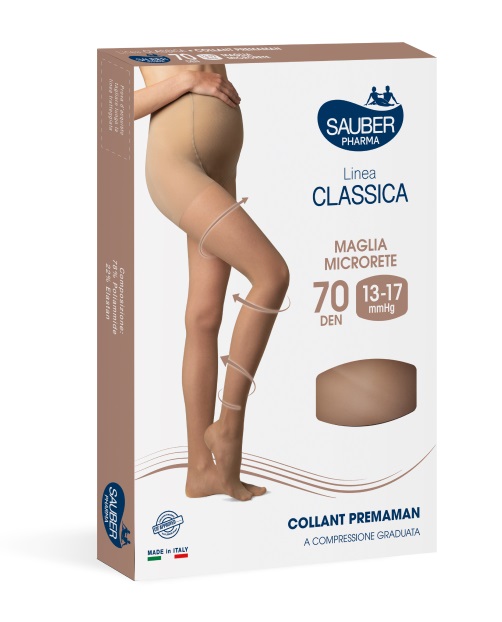 SAUBER COLLANT 70 DENARI PREMAMAN MAGLIA MICRORETE NEUTRO BEIGE 5 LINEA CLASSICA - farmanauta.it