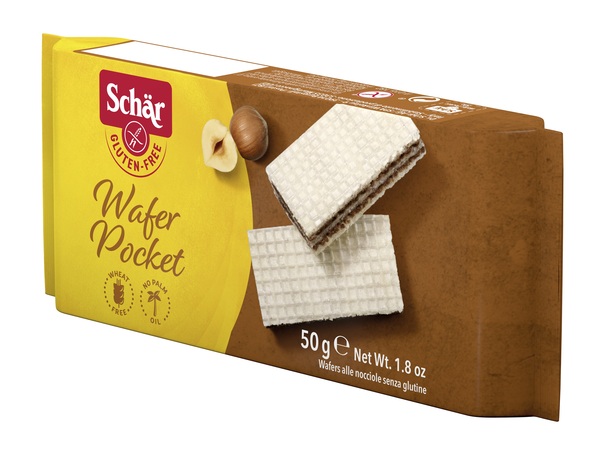 SCHAR WAFER POCKET NOCCIOLA 50 G - farmanauta.it