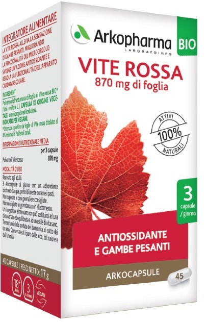 ARKO CAPSULE VITE ROSSA 45 CAPSULE - farmanauta.it