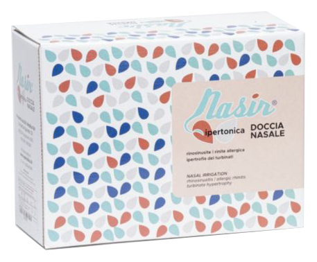 NASIR LAVAGGIO NASALE SOLUZIONE IPERTONICA KIT COMPOSTO DA 3 SACCHE 250 ML + 3 BLISTER - farmanauta.it