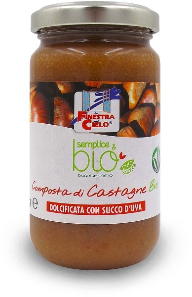COMPOSTA DI CASTAGNE CON SUCCO D'UVA 220 G - farmanauta.it