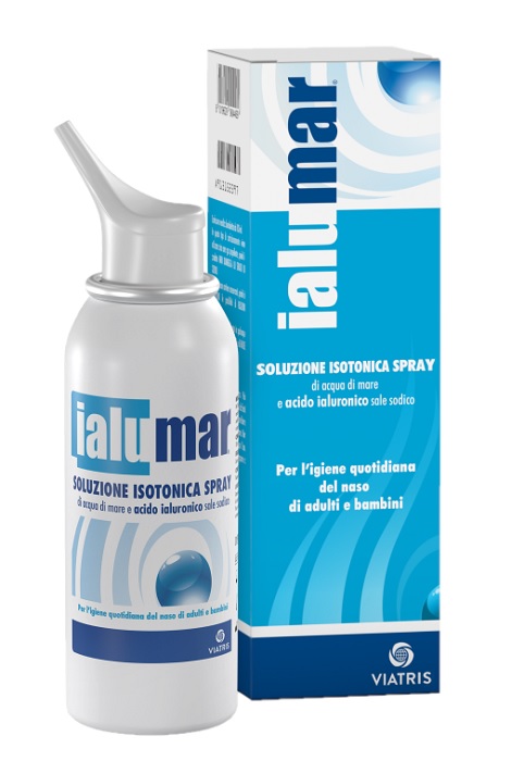 SOLUZIONE ISOTONICA SPRAY DI ACQUA DI MARE ACIDO IALURONICO SALE SODICO PER IGIENE NASO ADULTI E BAMBINI 100ML - farmanauta.it