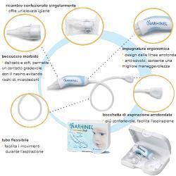 ASPIRATORE NASALE NARHINEL + 2 RICAMBI SOFT ARTICOLO 526403 - farmanauta.it