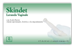 SKINDET LAVANDA VAGINALE 4 FLACONI 140 ML + 4 CANNULE MONOUSO IN BLISTER - farmanauta.it