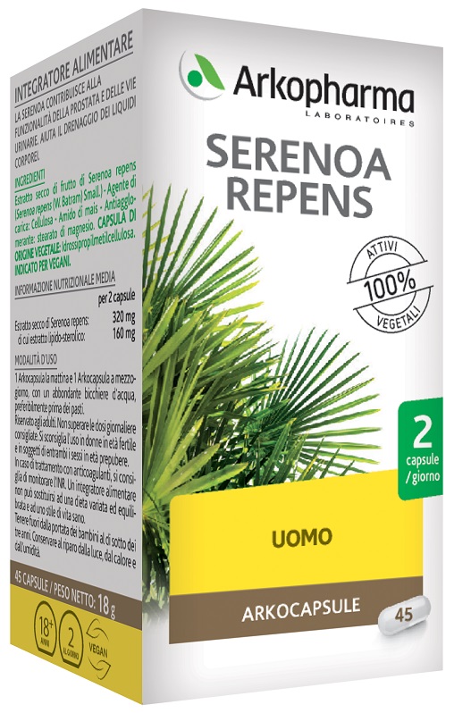 SERENOA REPENS 45 VEGI CAPSULE - farmanauta.it
