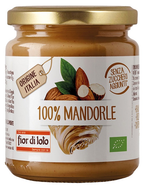 FIOR DI LOTO CREMA 100% DI MANDORLE TOSTATE - farmanauta.it